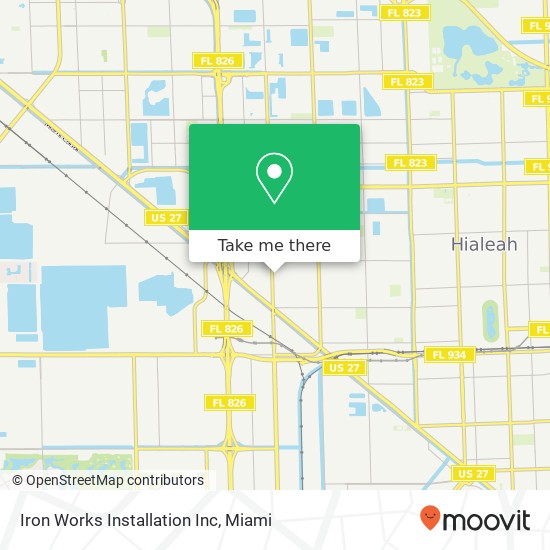 Iron Works Installation Inc map