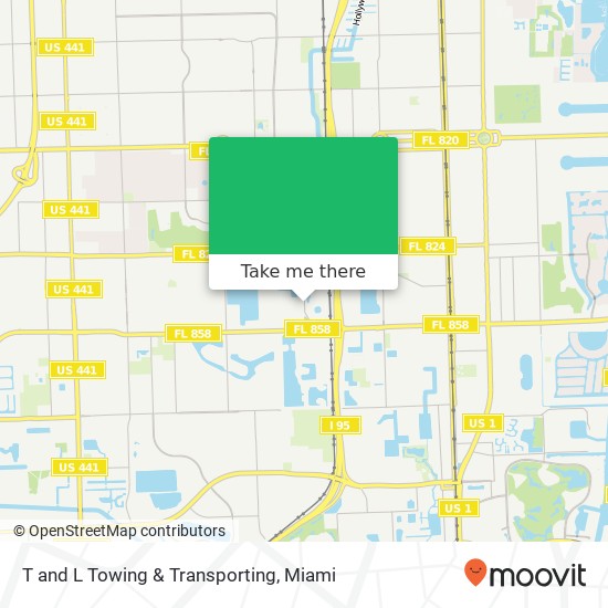 Mapa de T and L Towing & Transporting