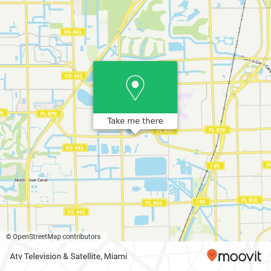 Mapa de Atv Television & Satellite