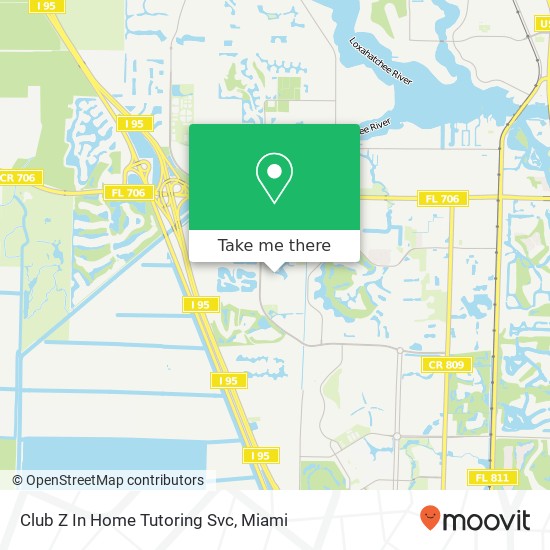 Mapa de Club Z In Home Tutoring Svc