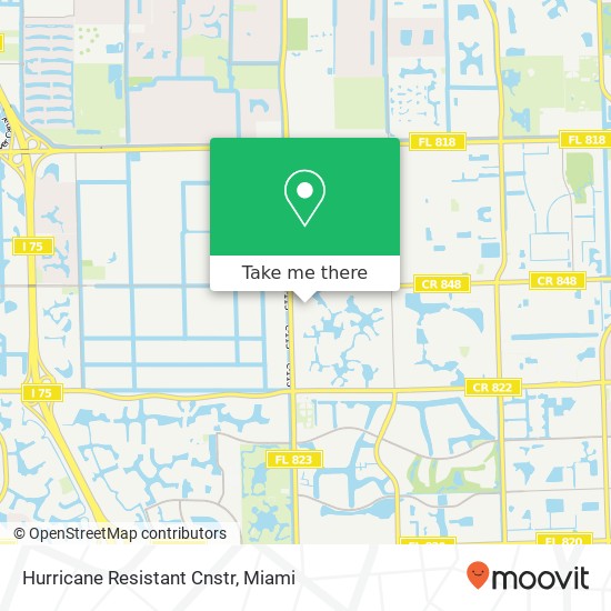 Mapa de Hurricane Resistant Cnstr