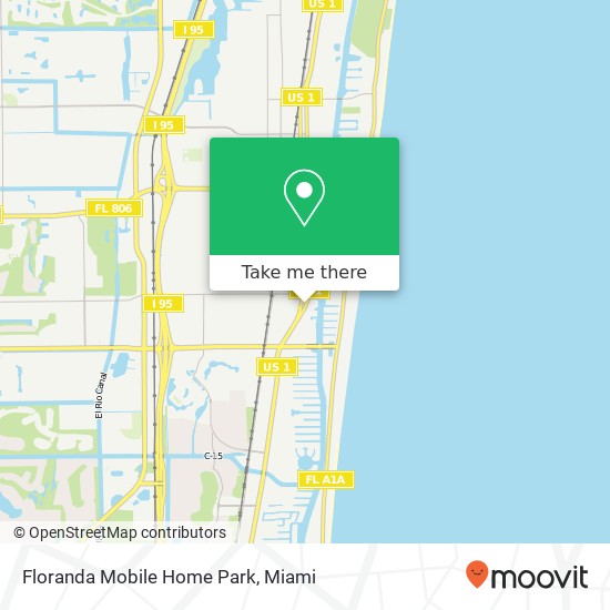 Mapa de Floranda Mobile Home Park