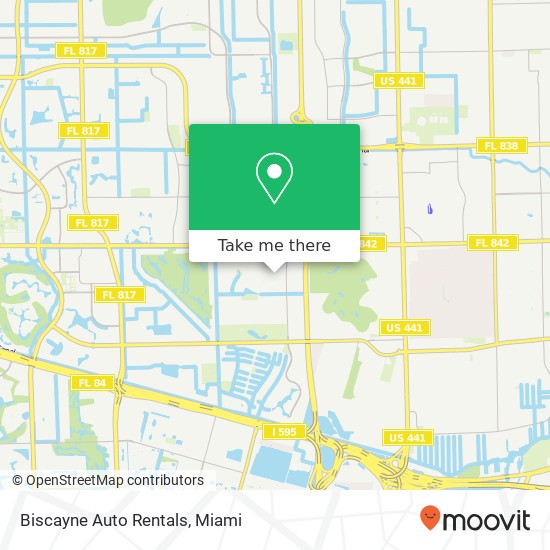 Mapa de Biscayne Auto Rentals