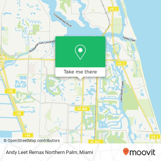 Andy Leet Remax Northern Palm map