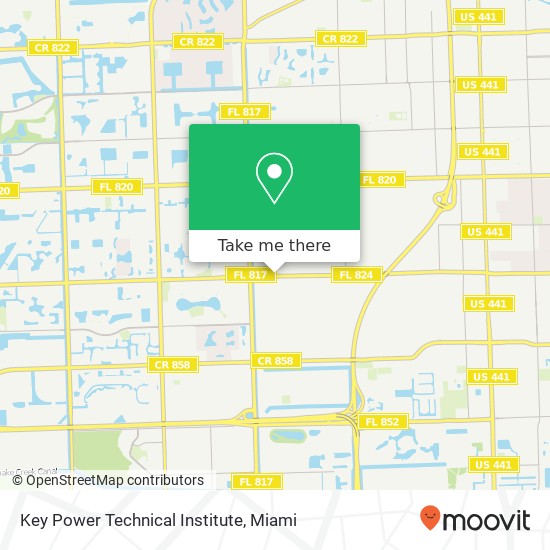 Mapa de Key Power Technical Institute