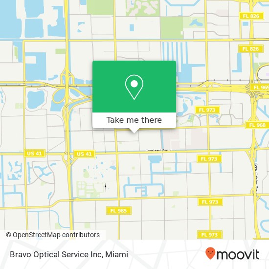 Bravo Optical Service Inc map