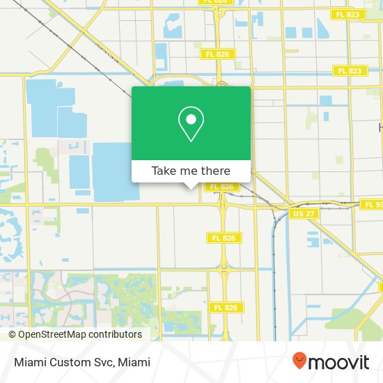 Miami Custom Svc map