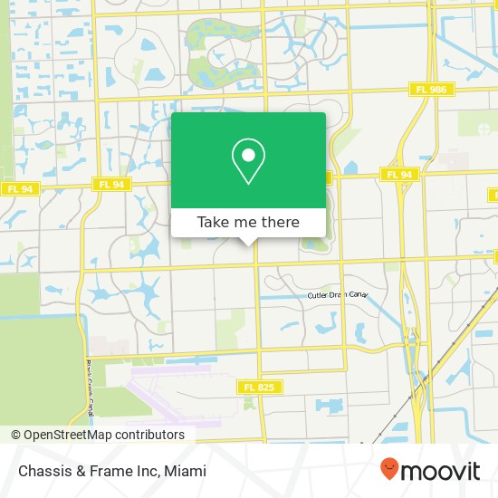 Chassis & Frame Inc map