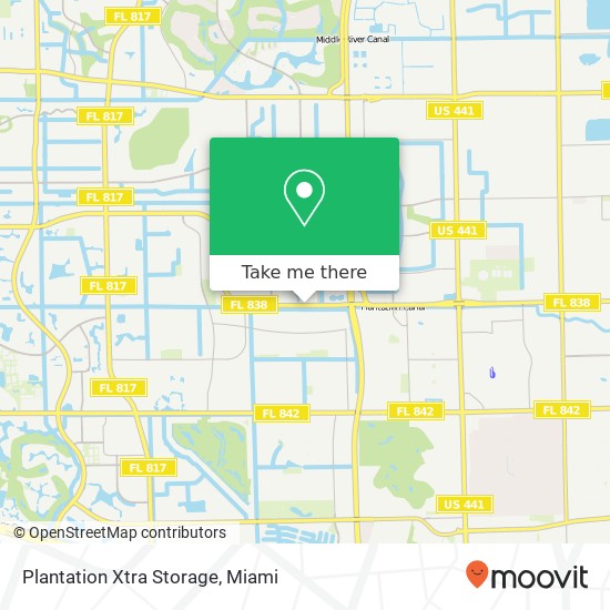 Mapa de Plantation Xtra Storage