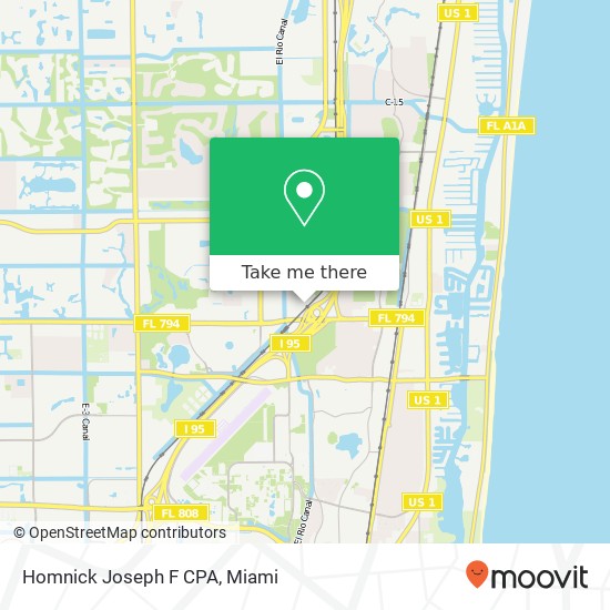 Homnick Joseph F CPA map