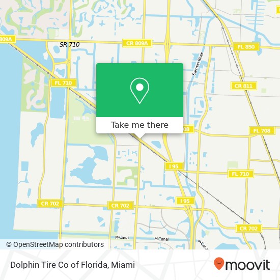 Mapa de Dolphin Tire Co of Florida