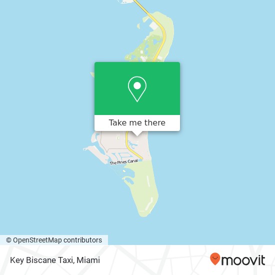 Key Biscane Taxi map