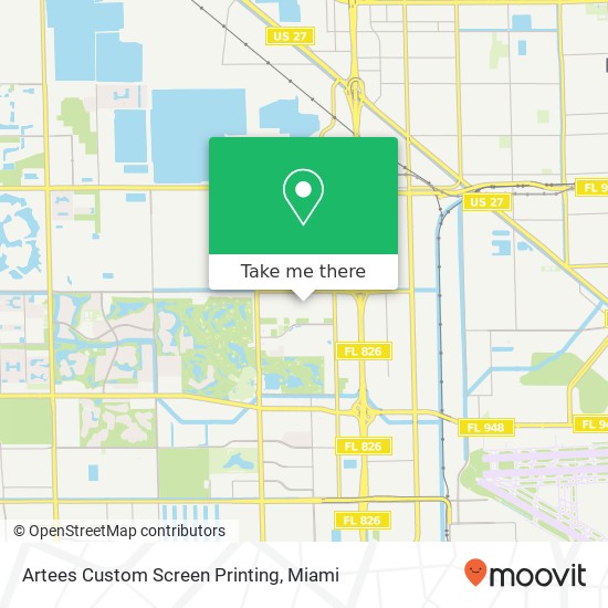 Artees Custom Screen Printing map