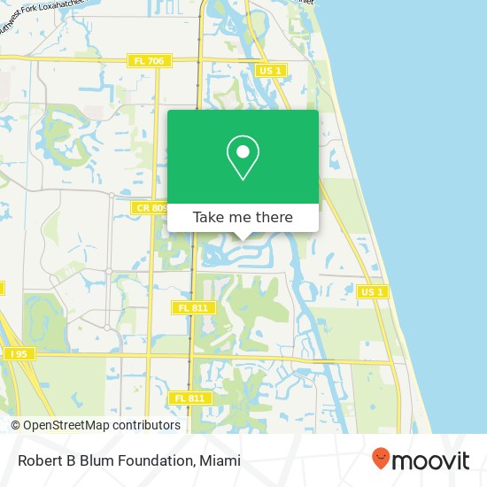 Robert B Blum Foundation map