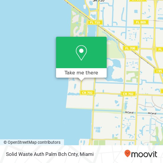 Solid Waste Auth Palm Bch Cnty map