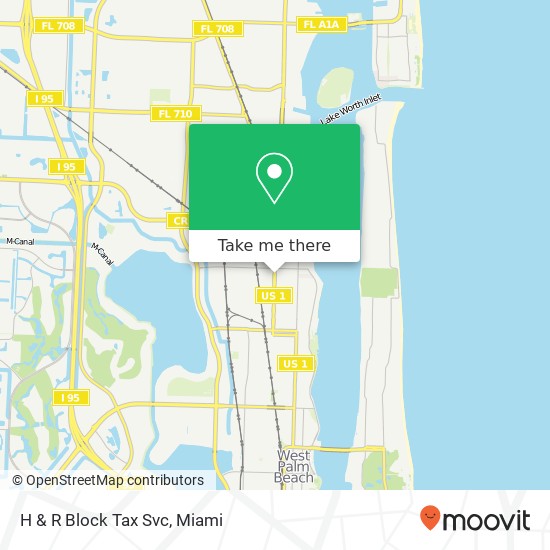 H & R Block Tax Svc map