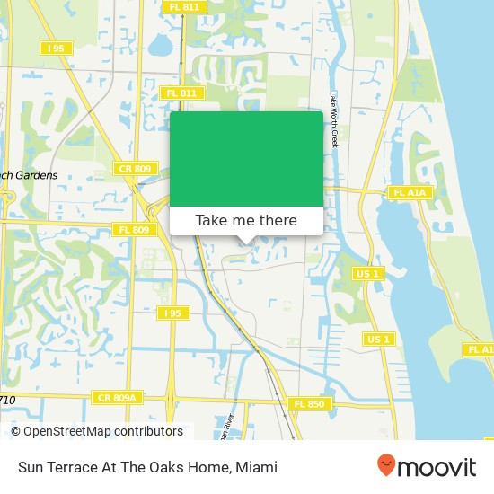 Sun Terrace At The Oaks Home map