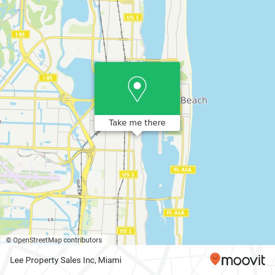 Lee Property Sales Inc map