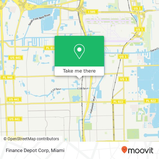 Finance Depot Corp map