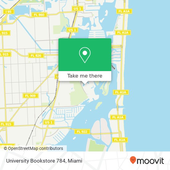 Mapa de University Bookstore 784