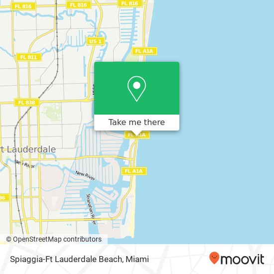 Spiaggia-Ft Lauderdale Beach map