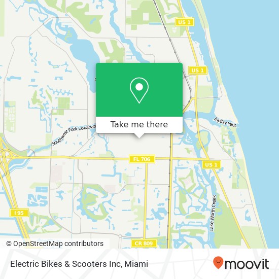 Mapa de Electric Bikes & Scooters Inc