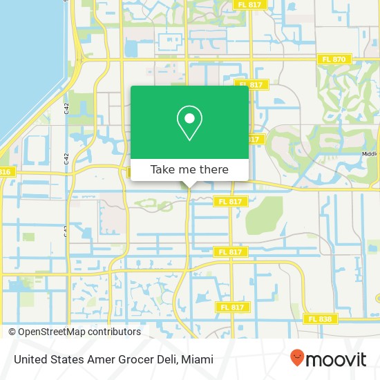 United States Amer Grocer Deli map