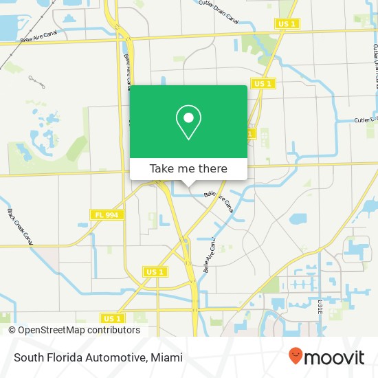 South Florida Automotive map