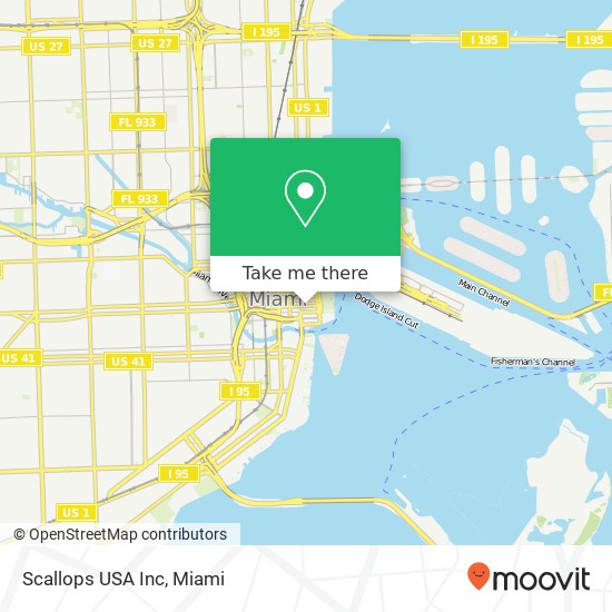 Scallops USA Inc map