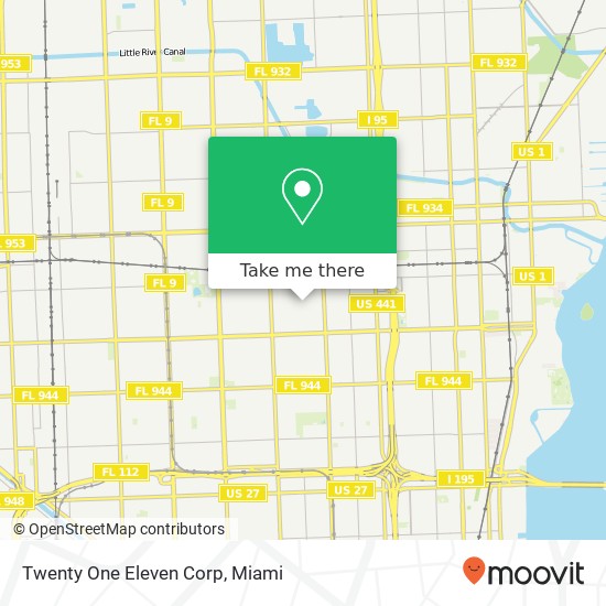 Mapa de Twenty One Eleven Corp