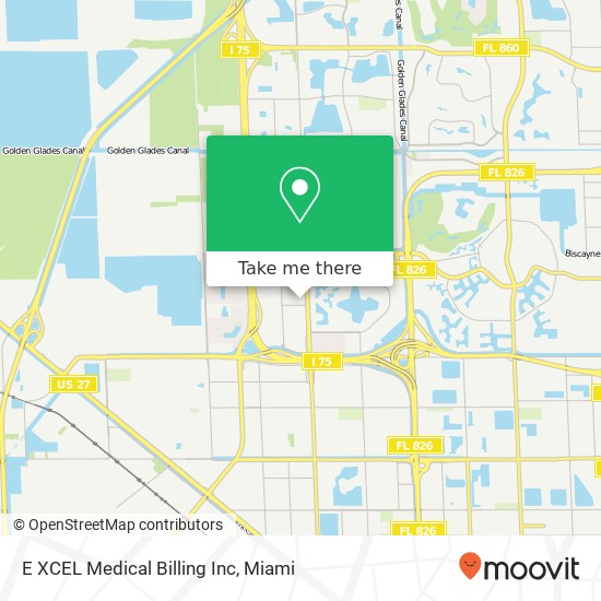 Mapa de E XCEL Medical Billing Inc