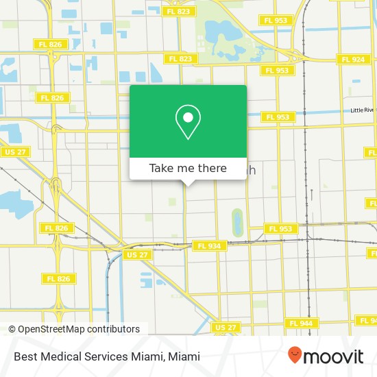 Best Medical Services Miami map