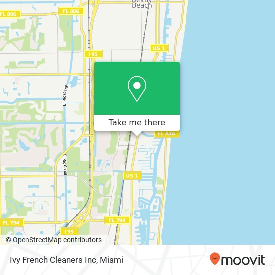 Ivy French Cleaners Inc map