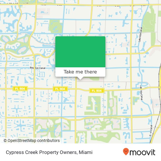 Mapa de Cypress Creek Property Owners