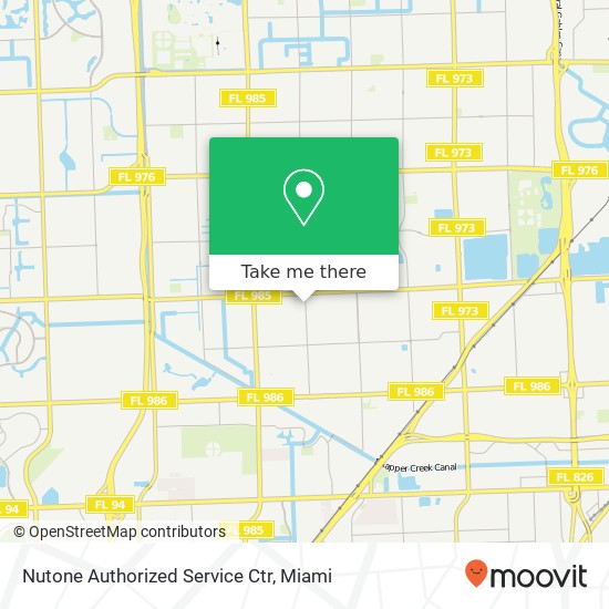 Mapa de Nutone Authorized Service Ctr