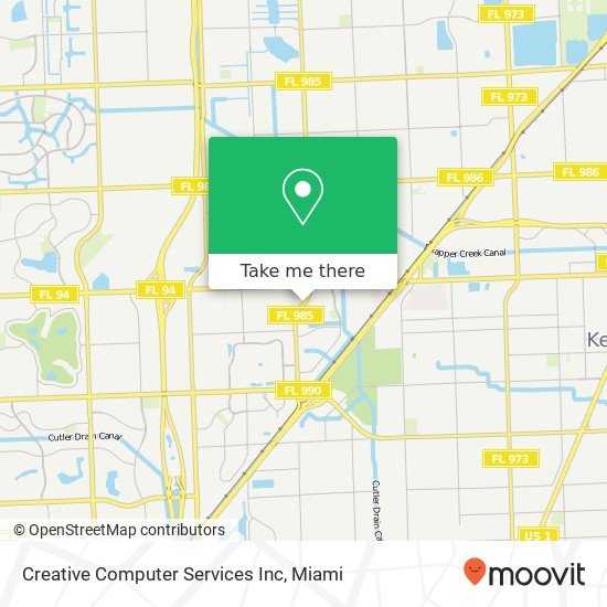 Creative Computer Services Inc map