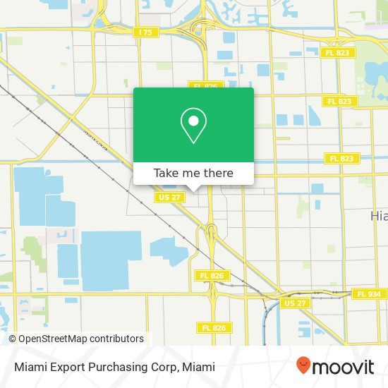 Miami Export Purchasing Corp map