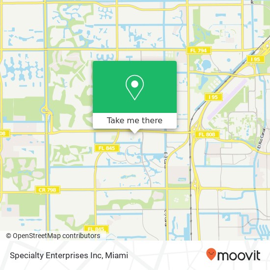 Specialty Enterprises Inc map