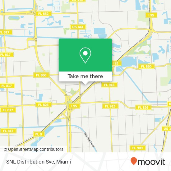 Mapa de SNL Distribution Svc