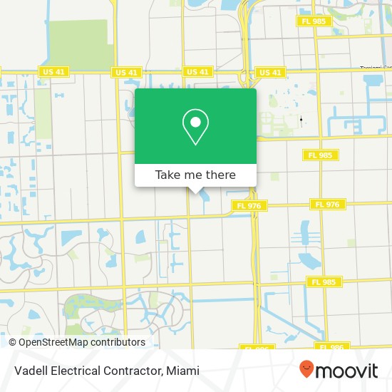 Vadell Electrical Contractor map