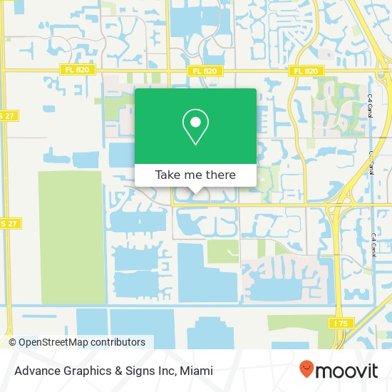 Mapa de Advance Graphics & Signs Inc