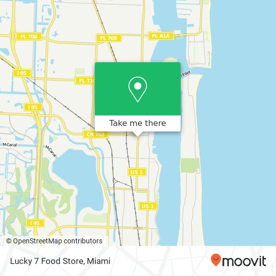 Lucky 7 Food Store map