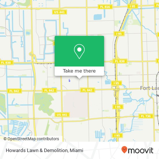 Howards Lawn & Demolition map