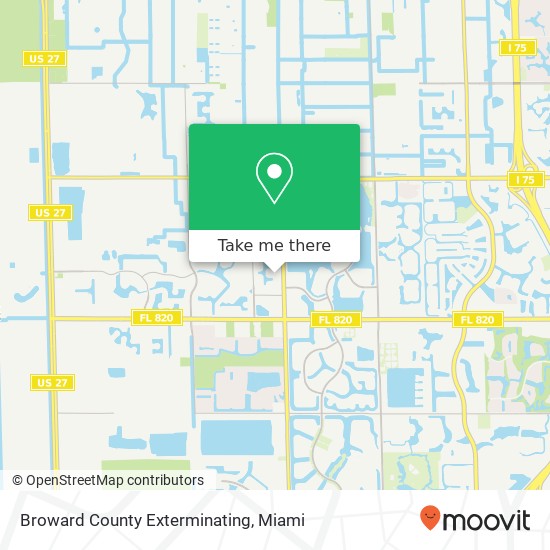 Mapa de Broward County Exterminating