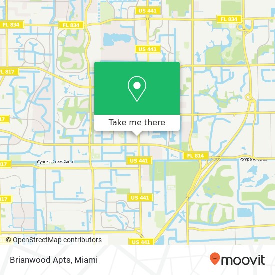 Brianwood Apts map