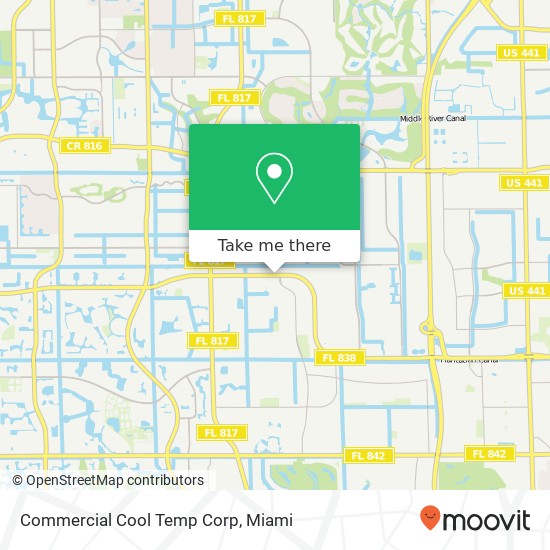 Commercial Cool Temp Corp map