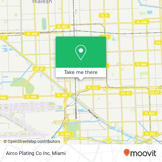 Mapa de Airco Plating Co Inc