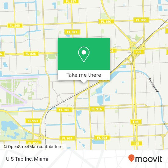 U S Tab Inc map