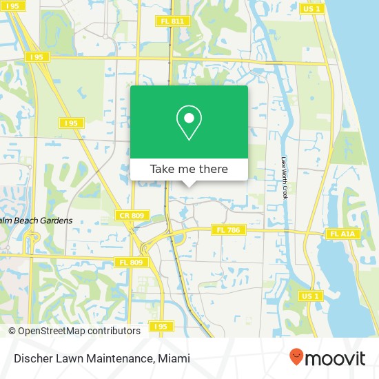 Discher Lawn Maintenance map