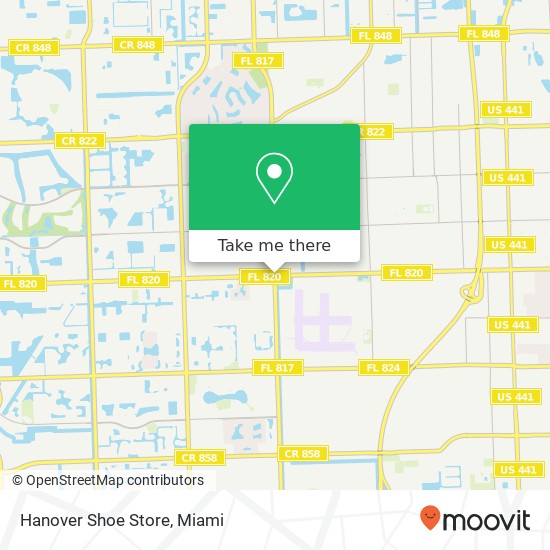 Hanover Shoe Store map